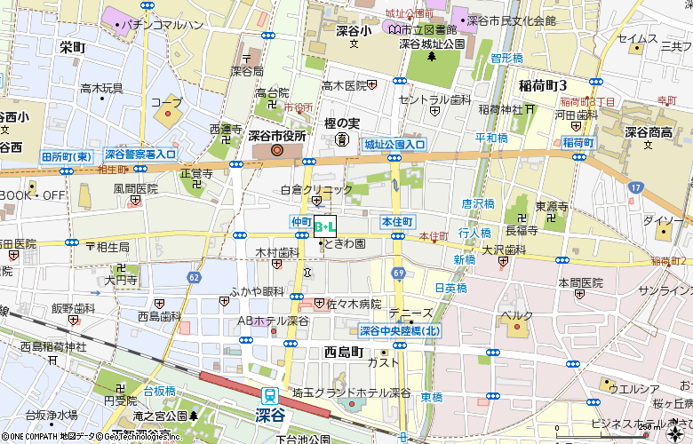 株式会社ホズミ　本店付近の地図